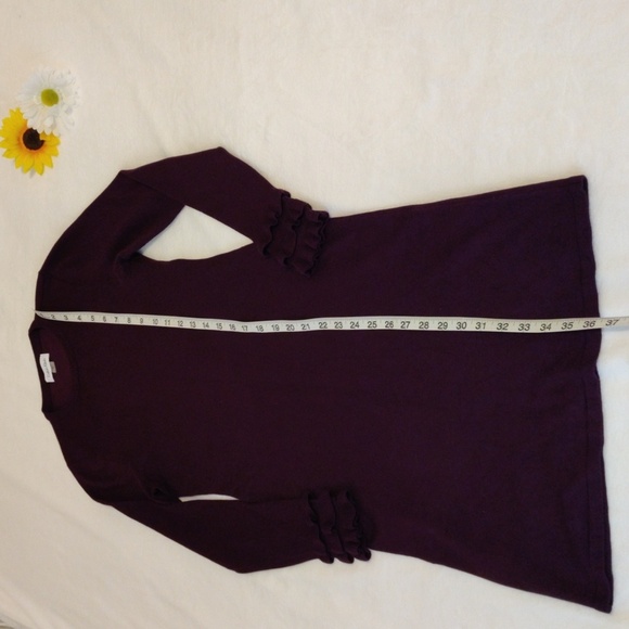 Calvin Klein. Purple Long Sleeve Women's Dress - Picture 8 of 8